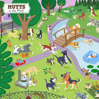 Mutts in the Park 500 Piece Jigsaw Puzzle