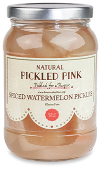 Pickled Pink Spiced Watermelon Pickles