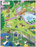 Mutts in the Park 500 Piece Jigsaw Puzzle