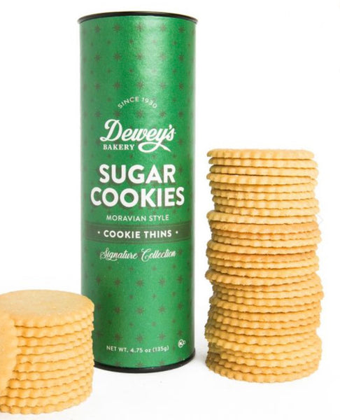 Dewey's Sugar Moravian Cookies - large tube 5.5 oz
