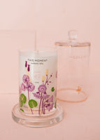 LOLLIA This Moment Collectible Limited Edition Glass Candle with Cloche